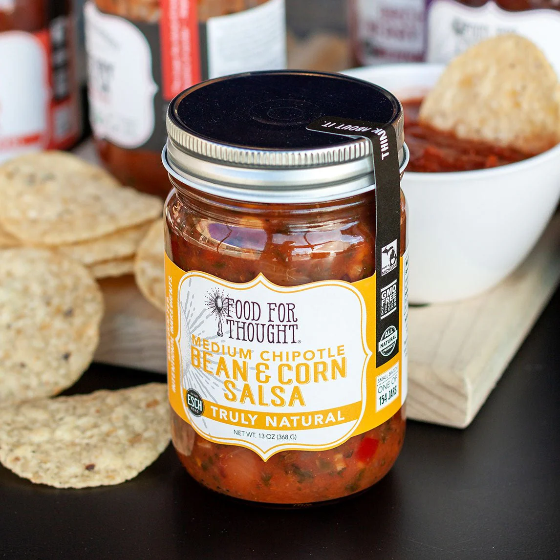 Truly Natural Medium Chipotle Bean & Corn Salsa - Image 3